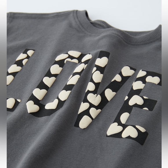 Zara Girls Love top - Picture 3 of 10